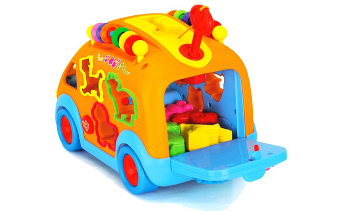 xe bus tha hinh Huile toys HL.988