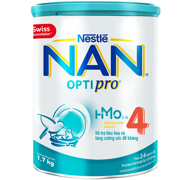 Sữa NAN HMO Optipro số 4 - 1.7kg (2-6Y)