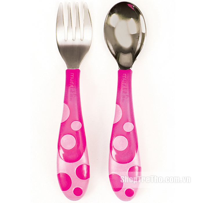 Bộ thìa dĩa tập ăn Munchkin gồm 2 chiếc Toddler Fork And Spoon