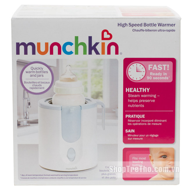 Máy hâm nóng bình sữa siêu tốc Munchkin High Speed Bottle Warmer