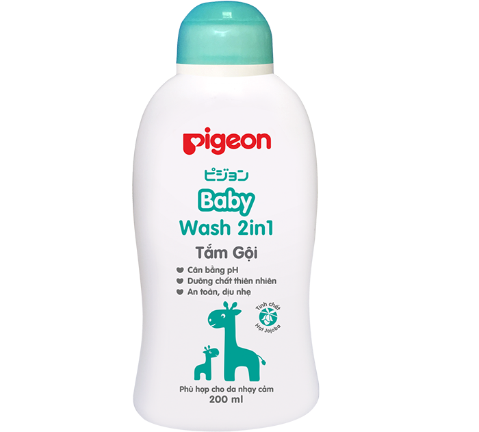 Tắm gội dịu nhẹ Pigeon hương Jojoba 2in1 (200ml)