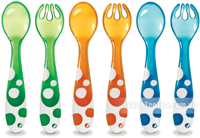 Bộ thìa dĩa Munchkin gồm 6 chiếc Multi Fork & Spoons Set