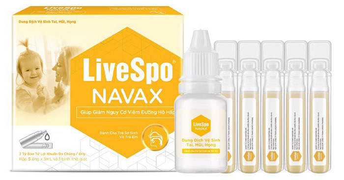 Dung dịch vệ sinh tai, mũi, họng trẻ em LiveSpo NAVAX