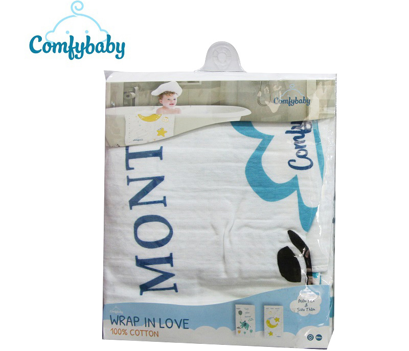 Khăn tắm trẻ em siêu mềm Comfybaby CF1218 60x120cm