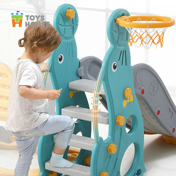 Cau truot kem xich du hinh hai cau Toys House WM19020