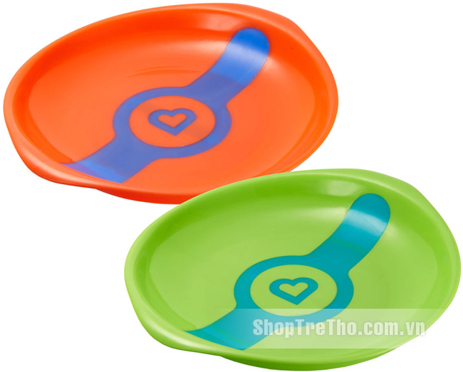 Bộ 2 chiếc đĩa ăn báo nóng Munchkin MK44717 cho bé