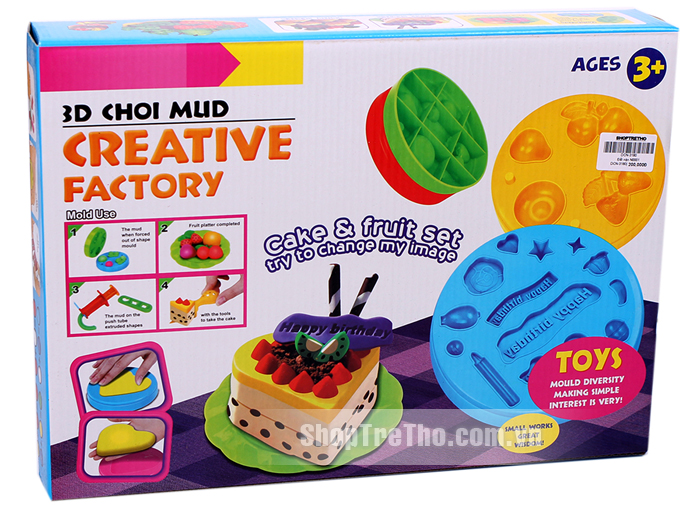 Đất nặn No001 - Bánh và trái cây