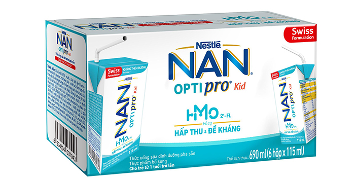 Sữa nước Nestlé NAN Optipro Kid 115ml (lốc 6 hộp)