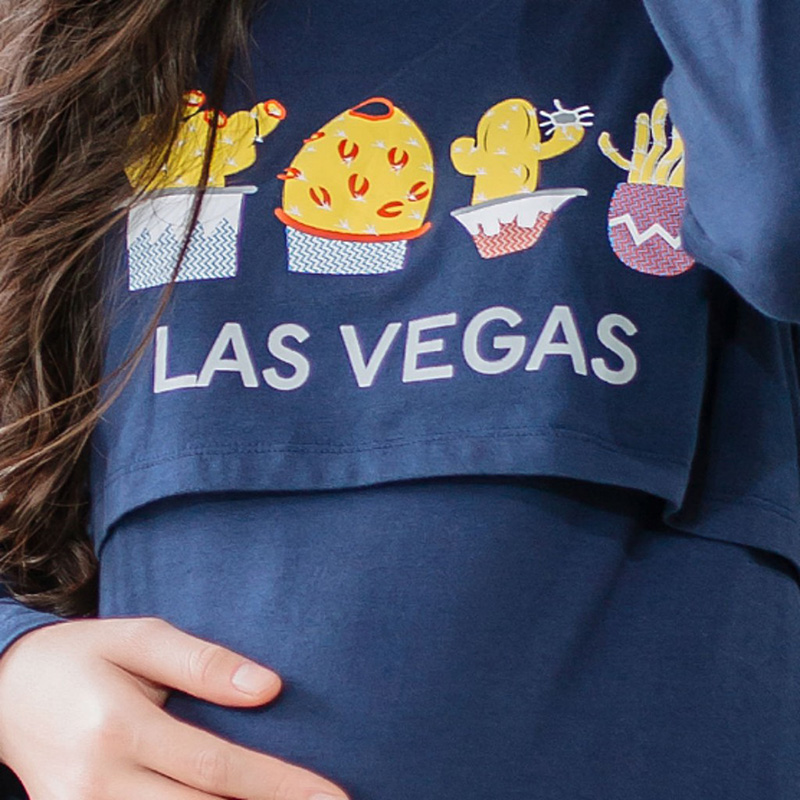 Bộ bầu mặc nhà in Lasvegas Emum