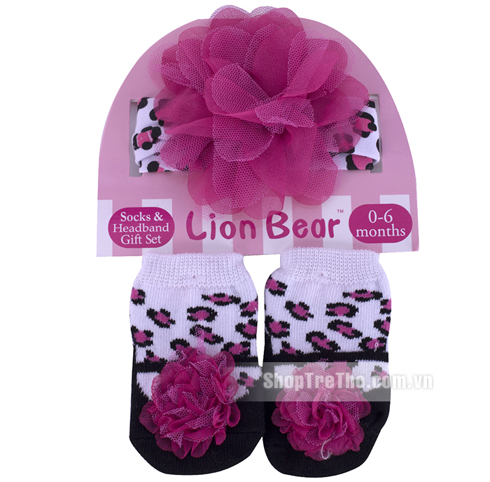 Set tất, băng đô đáng yêu cho bé TE0508