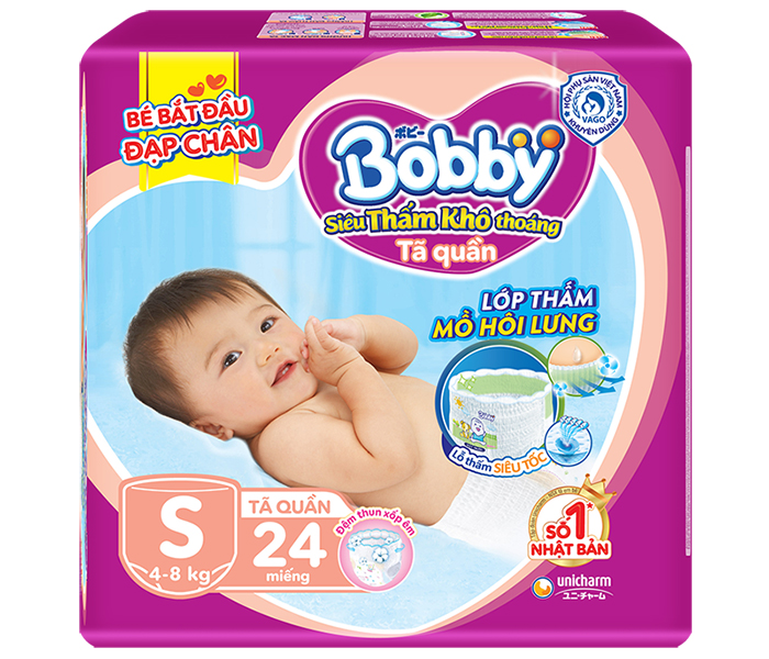 Tã - bỉm quần Bobby S24