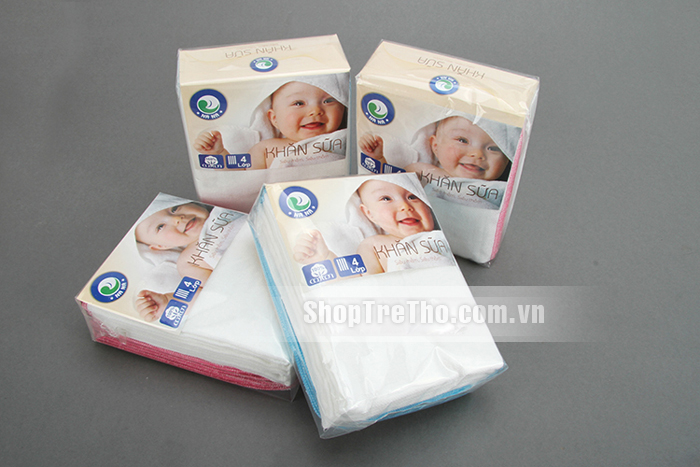 Khăn sữa sơ sinh Nana 4 lớp cho bé