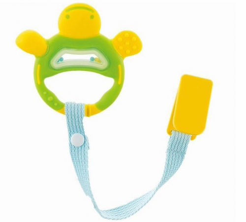 Xúc xắc gặm nướu Richell có dây đeo (xanh) RC44056
