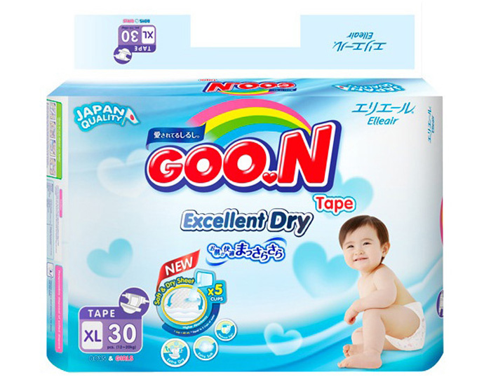 Bỉm dán Goon Slim XL30