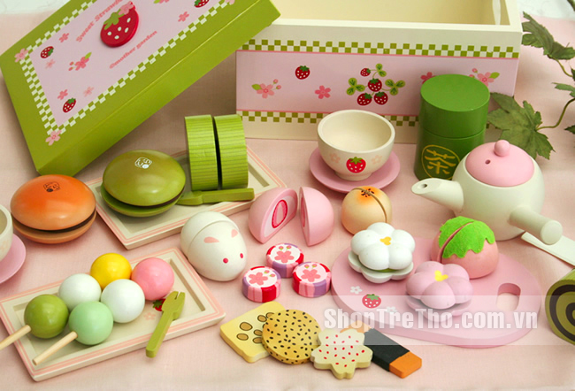 Bộ đồ chơi tiệc trà xanh Mother Garden 090S