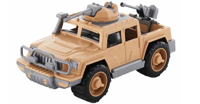 Xe Jeep tuần tra sa mạc kèm súng Polesie 63397