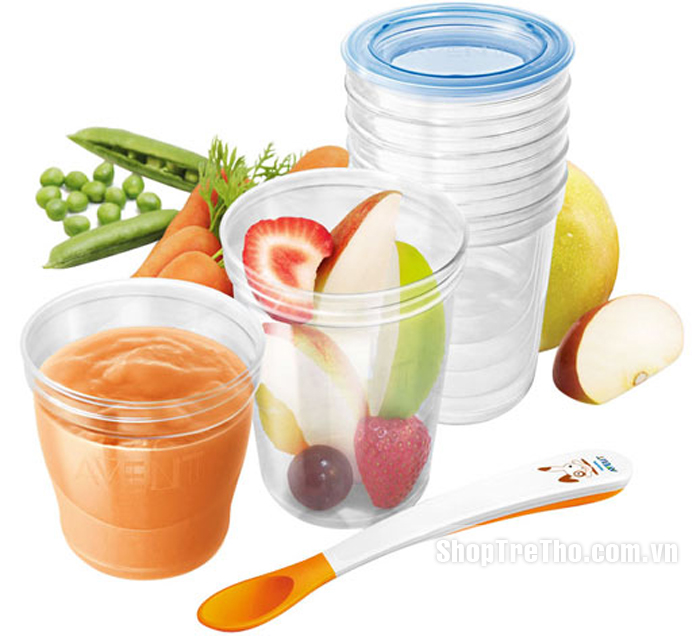 Cốc trữ sữa VIA Philips Avent SCF612/10 180ml, 10 ly