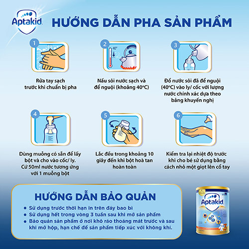 Sữa Aptakid New Zealand số 3 900g
