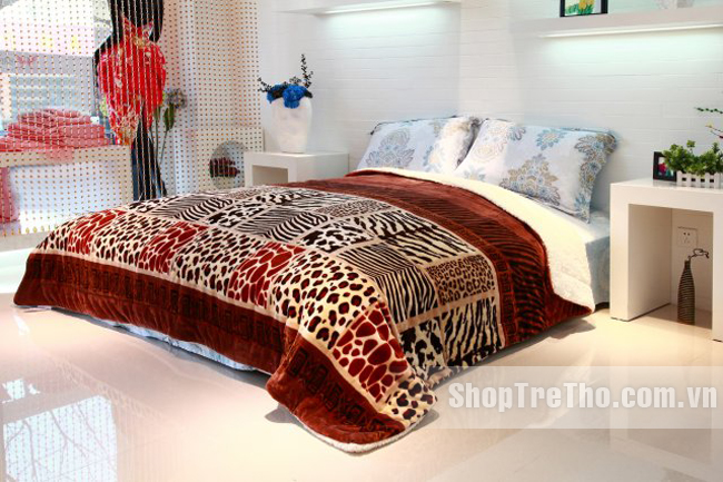 Chăn lông cừu xuất khẩu nhiều màu 2.2m x 2.4m
