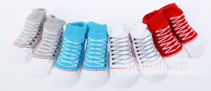 Tất hình đôi giày Converse cho bé