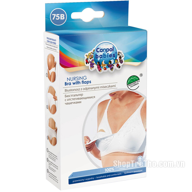 Áo lót màu trắng Canpol B75 26/755