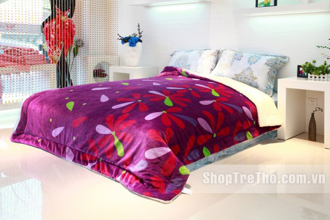Chăn lông cừu xuất khẩu nhiều màu 2.2m x 2.4m