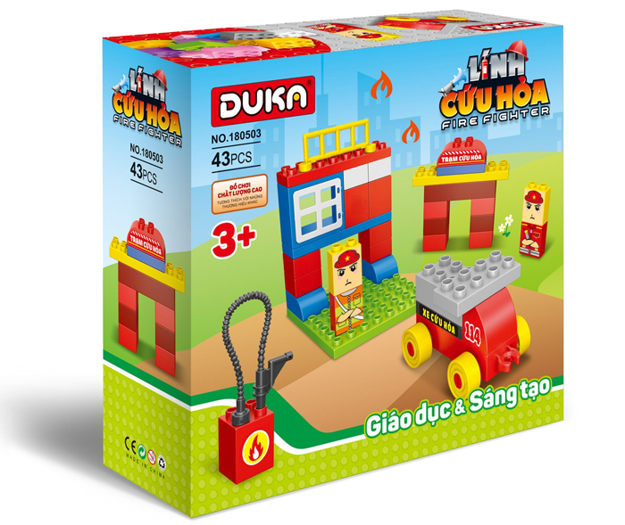 Đồ chơi xếp hình Duka No.180503 - Lính cứu hỏa