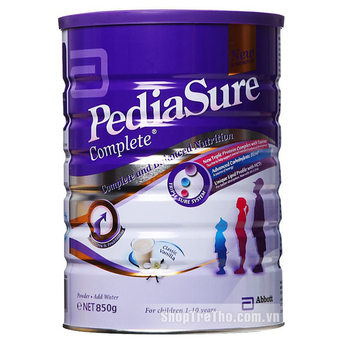 Sữa Pediasure nắp tím Singapore (850g)
