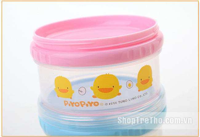 Bộ chia sữa bột 3 ngăn Piyo Piyo 830369