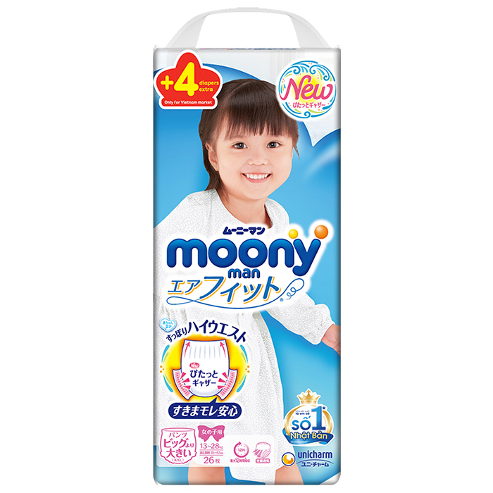 Ta - Bim quan Moony XXL26 + 4 mieng be gai
