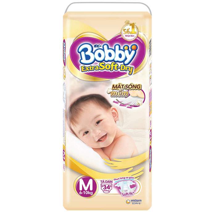 Bỉm dán Extra Soft Dry M34 (6-10kg)