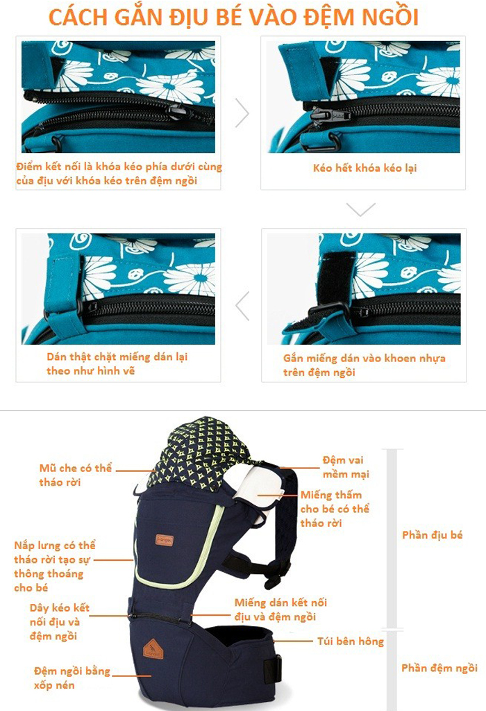 Địu Josh Hipseat carrier IA-109