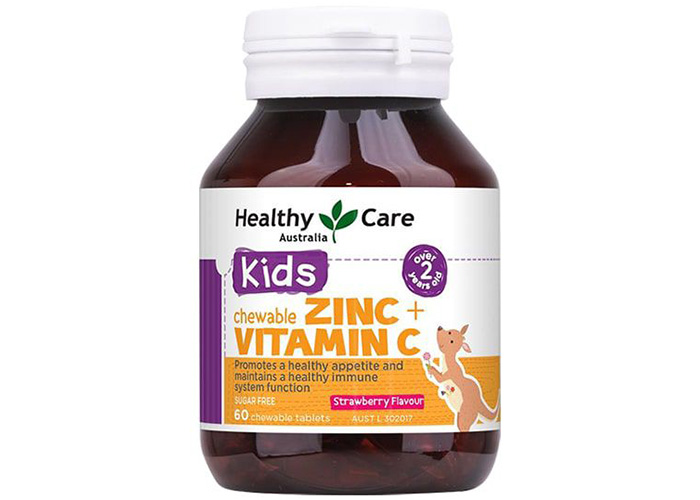 Viên nhai Healthy Care Zinc + Vitamin C Chewable (60 viên)