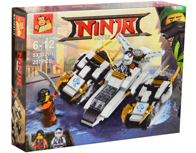 Hộp lắp ráp Ninja movie, Ninja nước 207pcs SX.3021-1