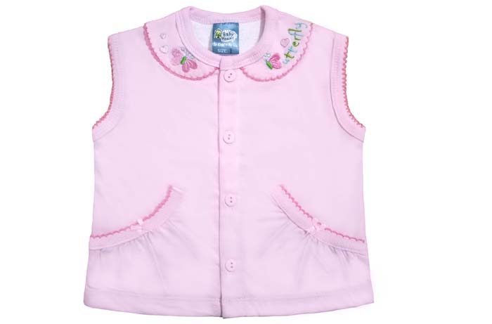 Áo gile bé gái Baby Mommy ALN0073 cổ sen