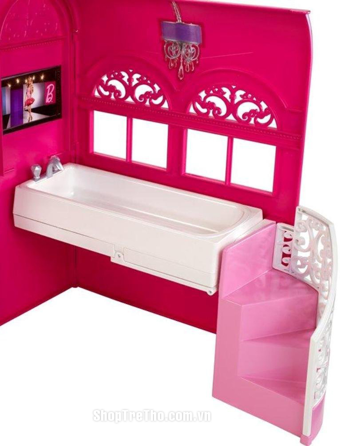 Phòng ngủ trong cặp táp Barbie X7415