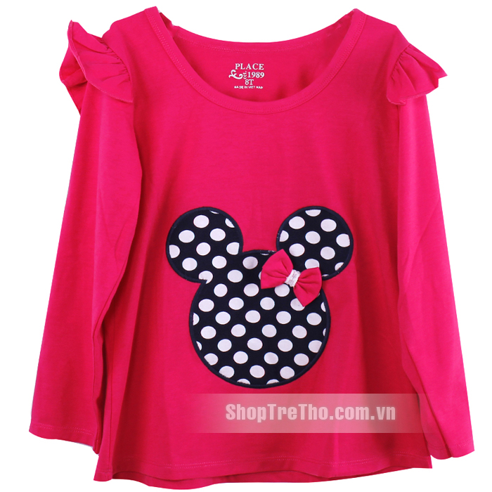 Bộ đồ cotton bé gái đáp tai thỏ TE0709 (1-8T)