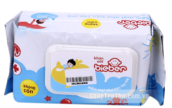 Giấy ướt Bieber 100 tờ không cồn