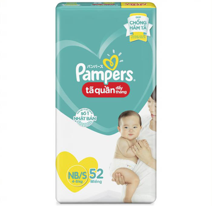 tã quần Pampers đầy tháng S52 (4-8kg)