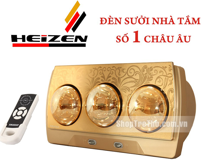 den suoi nha tam Heizen 3 bong dieu khien tu xa - HE3BR