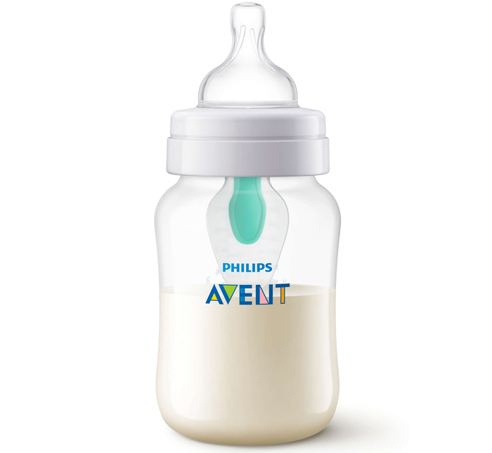 Bình sữa Avent với van giữ sữa AirFree SCF813/14 (260ml, đơn) 
