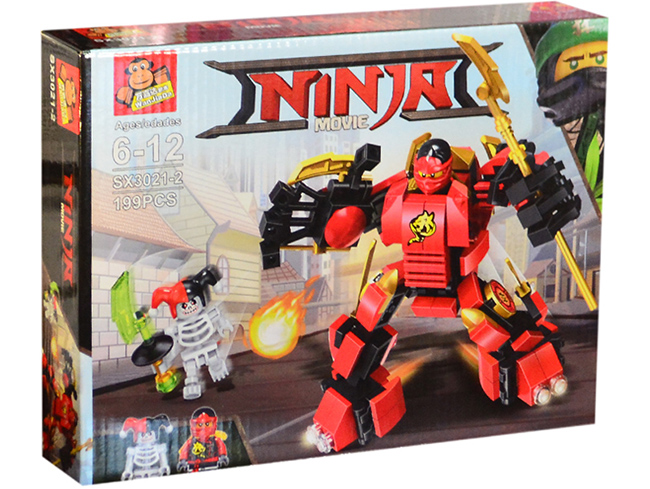 Hộp lắp ráp Ninja movie, người sắt 199pcs SX.3021-2