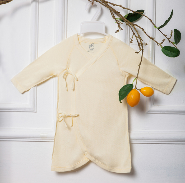 Bộ Pijama La Pomme cài dây JL003 (vàng)