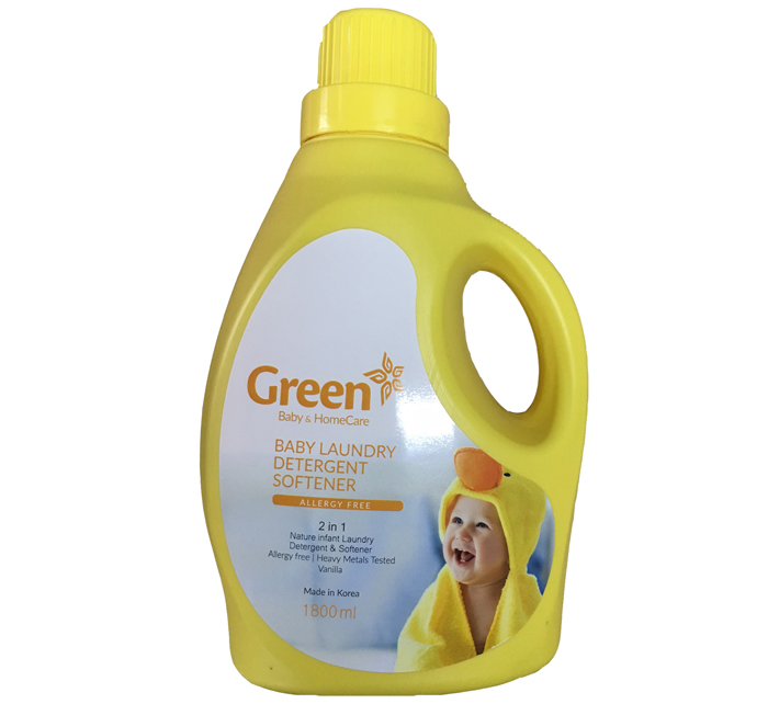 Nước giặt xả Green 2 trong 1 cho trẻ em (1.8L)
