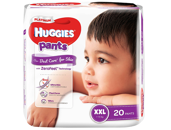 Tã bỉm quần cao cấp Huggies Platinum XXL20 (>15kg) 