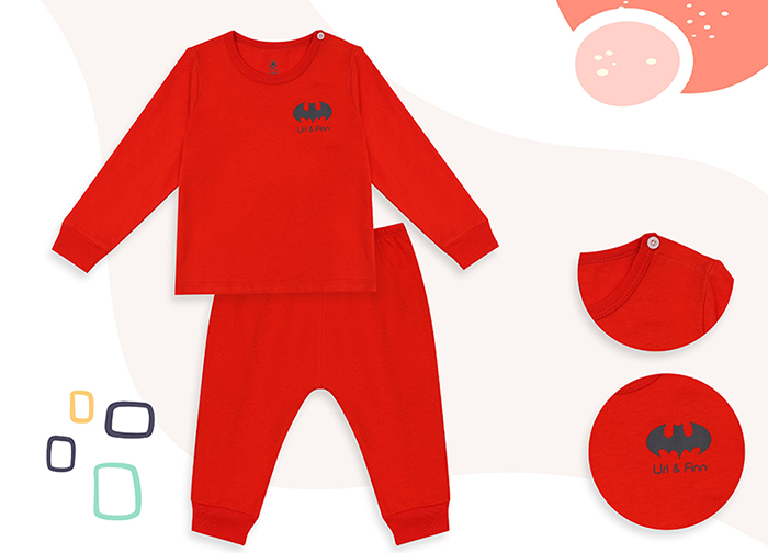 Bộ dài tay cho bé Uri&Finn UAB1017