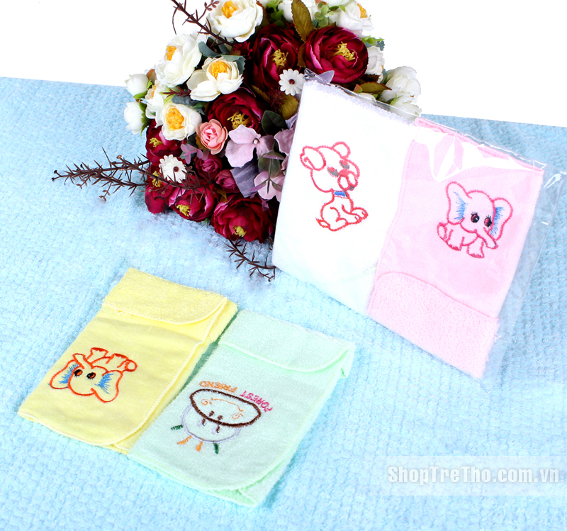 Khăn mặt sơ sinh Thái Bell & Boom nhiều màu sắc 