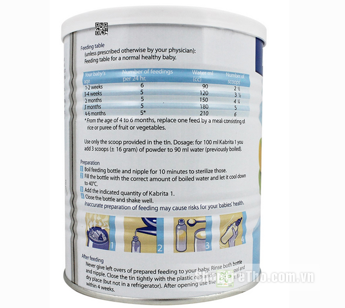 Sữa dê Kabrita 400g số 1