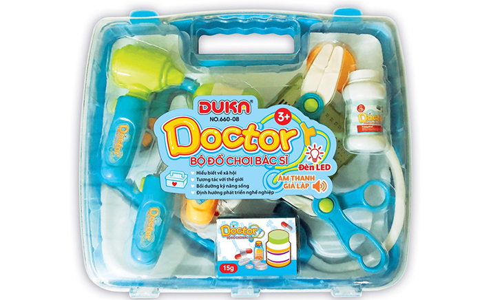 Bộ đồ chơi bác sĩ có đèn Duka No.660-08