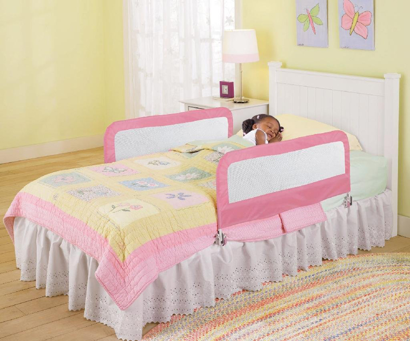 Chặn giường đôi màu hồng Sure & Secure Double Pink Bedrail